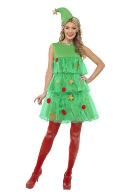 Smiffys Womens Tutu Christmas Tree Costume