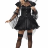 Womens Victorian Goth Doll Costume