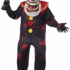 Mens Big Mouth Twisted Halloween Clown Costume