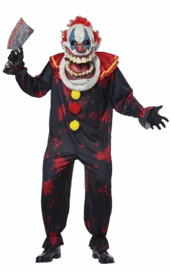 Mens Big Mouth Twisted Halloween Clown Costume