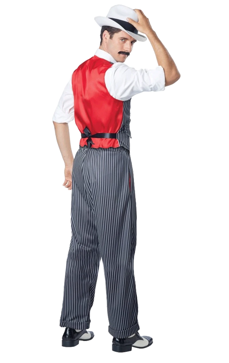 Mens 1920s Pinstripe Mobster Costume 3 Mens 1920s Pinstripe Mobster Costume - Image 3