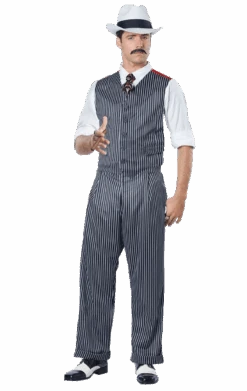 Mens 1920s Pinstripe Mobster Costume