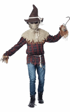 Mens Sadistic Halloween Scarecrow Costume