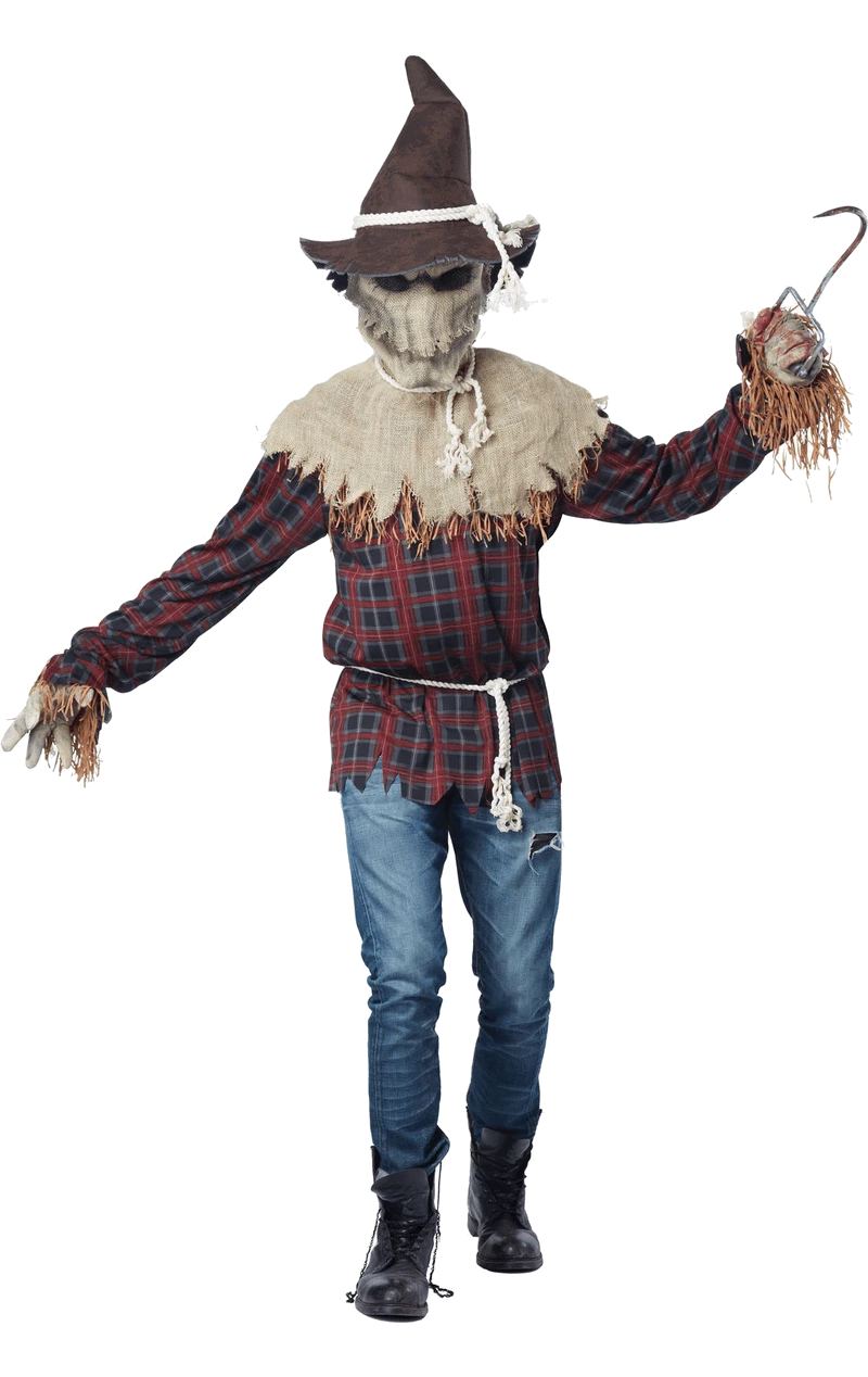 Mens Sadistic Halloween Scarecrow Costume 1 Mens Sadistic Halloween Scarecrow Costume