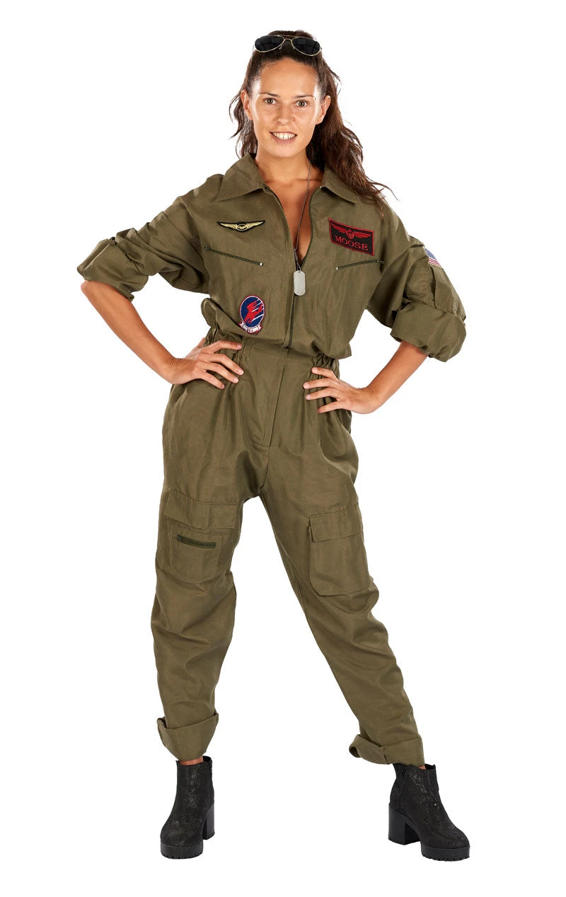 Adult Fighter Pilot Aviator Costume 5 Adult Fighter Pilot Aviator Costume - Image 5