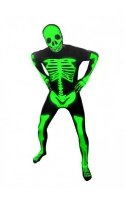 Adult Glowing Skeleton Morphsuit Costume