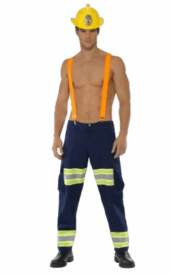Smiffys Fever Male Firefighter Costume