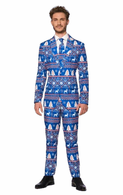 Opposuits Mens Blue Christmas Suitmeister