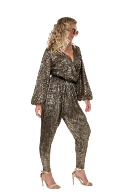 GENERIC Womens Gold Disco Queen Costume 5 GENERIC Womens Gold Disco Queen Costume -Halloween Costume Shop 00095284a02