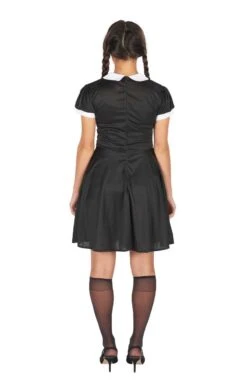 Womens 90s Wednesday Addams Costume -Halloween Costume Shop 00095300a02