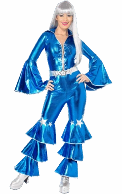 Smiffys Blue Dancing Queen Costume