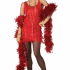 Red Fashion Flapper Costume