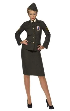 Smiffys Womens Wartime Military Officer Costume