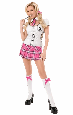 Womens Playboy Sexy School Girl Costume