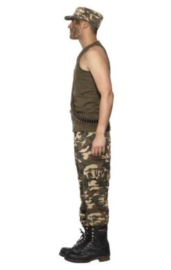 Smiffys Mens Khaki Camo Soldier Costume -Halloween Costume Shop 00099758a02