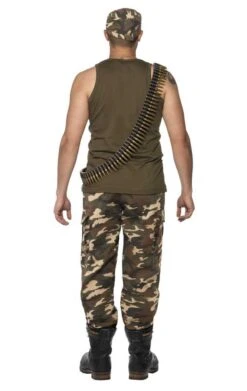 Smiffys Mens Khaki Camo Soldier Costume -Halloween Costume Shop 00099758a03
