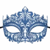 GENERIC Blue Metal Glitter Masquerade Facepiece Accessory