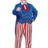 GENERIC Adult Uncle Sam Plus Size Costume