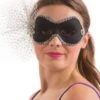 GENERIC Black And Silver Masquerade Facepiece