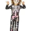 GENERIC Childrens Skeleton Rose Gold Sparkle Costume