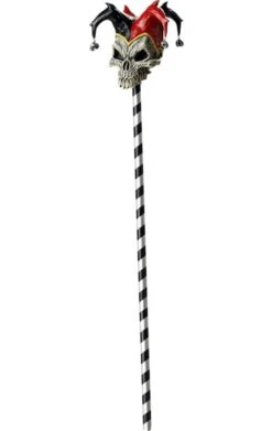 Jester Skull Cane Accessory