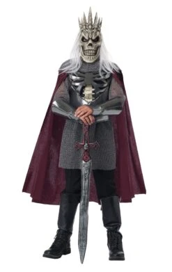 GENERIC Kids Fearsome Skeleton King Costume