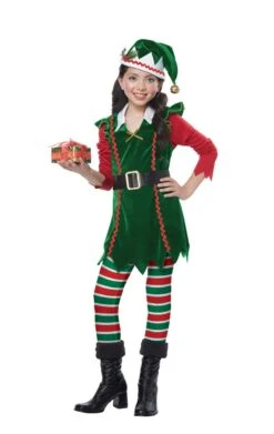 GENERIC Kids Festive Elf Costume 3 GENERIC Kids Festive Elf Costume -Halloween Costume Shop kids festive elf costume 783977