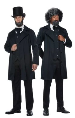 GENERIC Mens Abraham Lincoln/Frederick Douglass Costume -Halloween Costume Shop mens abraham lincolnfrederick douglass costume 164542