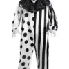 Palmer Mens Monochrome Killer Clown Costume