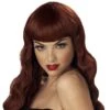 Pin Up Girl Long Red Wig
