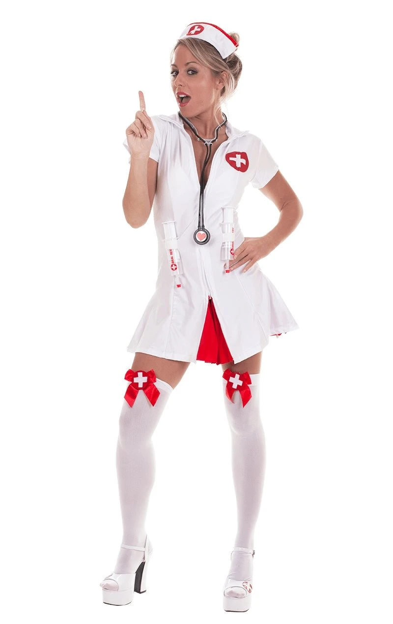 Palmer Womens Say Ahhhh! Nurse Costume 1 Palmer Womens Say Ahhhh! Nurse Costume