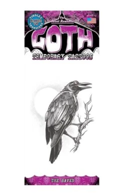 The Raven Goth Tattoo Accessory