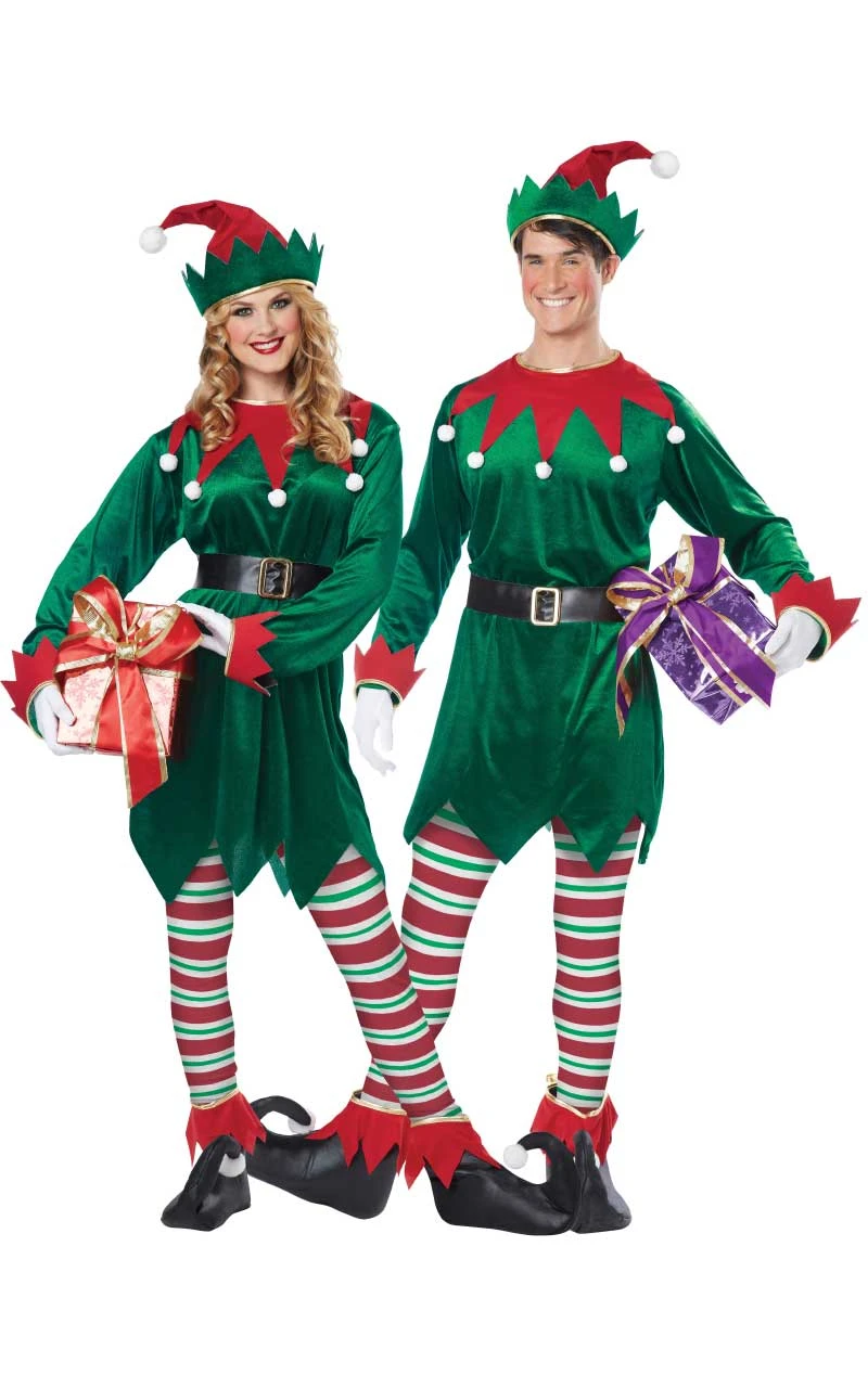 Unisex Christmas Elf Costume 1 Unisex Christmas Elf Costume