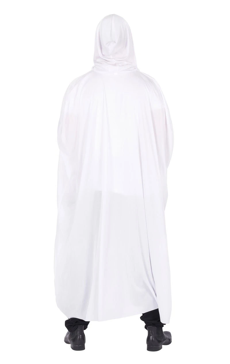 GENERIC Unisex White Hooded Cape 4 GENERIC Unisex White Hooded Cape - Image 4