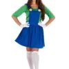 GENERIC Womens Green Italian Plumber Dress